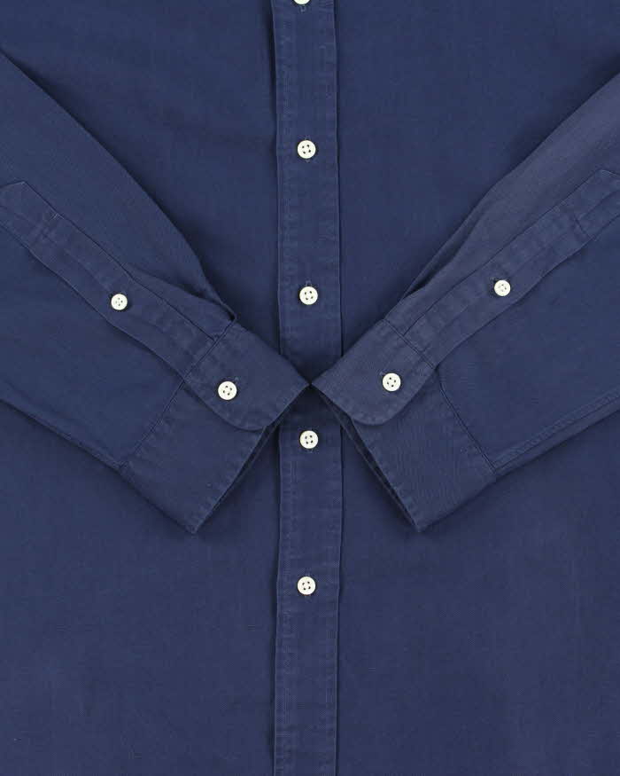 Vintage Y2K 00s Ralph Lauren Silk Linen Blend Classic Fit Long Sleeve Shirt - XL