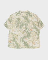 Vintage Y2K 00s Kahala Silk &amp; Linen Floral Hawaiian Shirt - XL