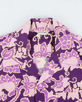 Vintage 1970s Made In USA Floral Hawaiian Aloha Shirt - L