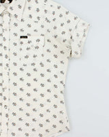 Vintage 1970s Bar-M Rancher Pearl Snap Button Floral Short Sleeve Western Shirt - XL