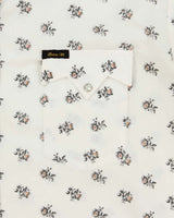 Vintage 1970s Bar-M Rancher Pearl Snap Button Floral Short Sleeve Western Shirt - XL