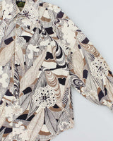 Vintage 1970s Sears Premiere Perma Prest Patterned Long Sleeve Shirt - M