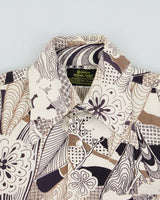 Vintage 1970s Sears Premiere Perma Prest Patterned Long Sleeve Shirt - M
