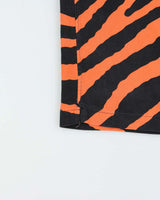 October's Very Own OVO Tiger Striped Silk Blend Short Sleeve Shirt - M