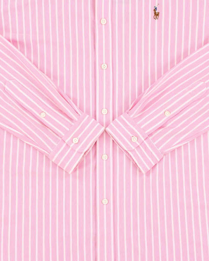 Vintage Ralph Lauren Striped Oxford Knit Long Sleeve Shirt - XL