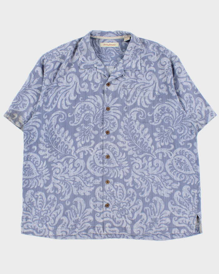 Vintage Y2K 00s Tommy Bahamas Floral Silk Hawaiian Shirt - XL