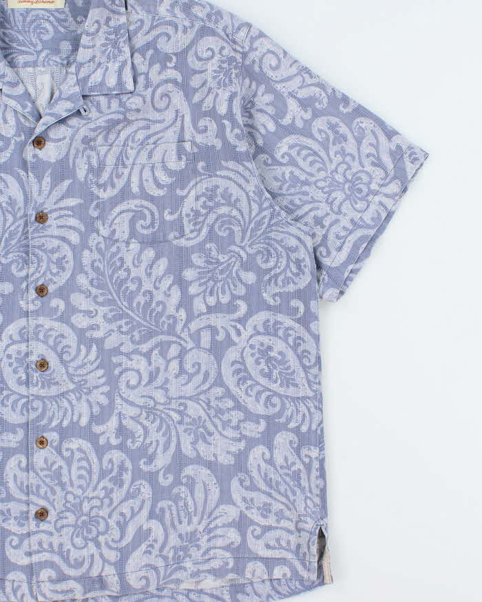 Vintage Y2K 00s Tommy Bahamas Floral Silk Hawaiian Shirt - XL
