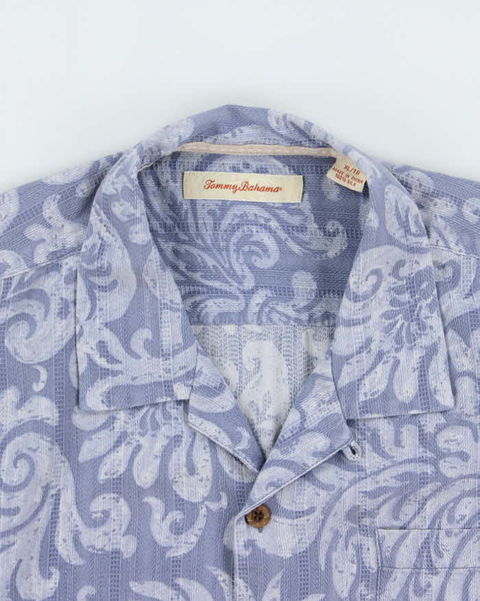 Vintage Y2K 00s Tommy Bahamas Floral Silk Hawaiian Shirt - XL