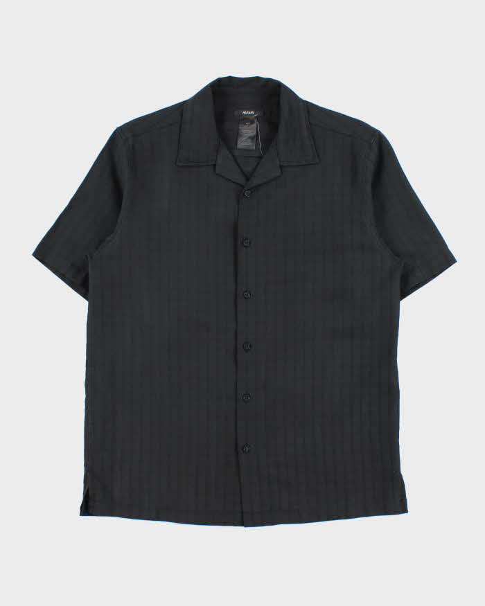 Vintage Y2K 00s Alfani Check Short Sleeve Bowling Shirt - S
