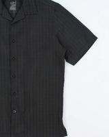 Vintage Y2K 00s Alfani Check Short Sleeve Bowling Shirt - S