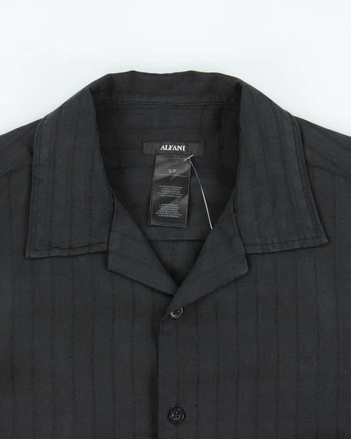 Vintage Y2K 00s Alfani Check Short Sleeve Bowling Shirt - S