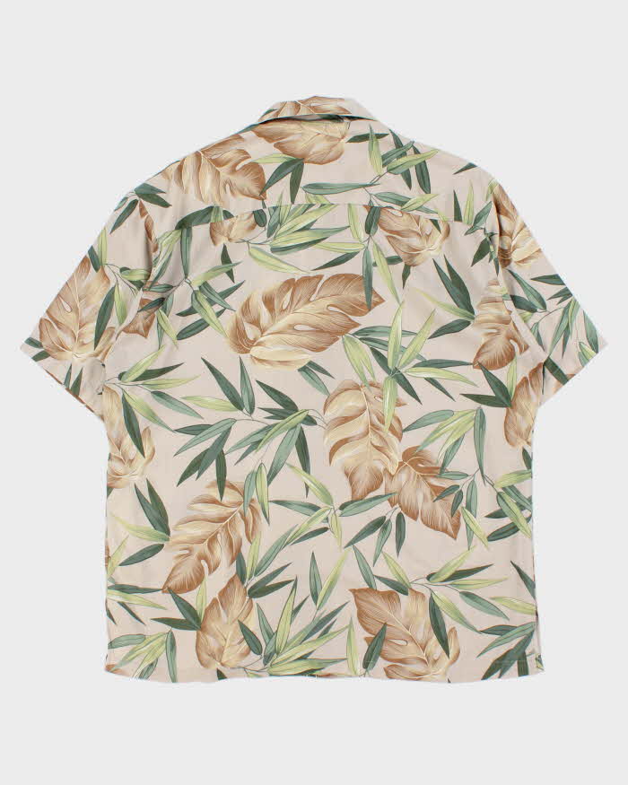 Vintage 1990s Tori Richard Pearl Button Floral Made In USA Hawaiian Shirt - XL