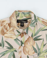 Vintage 1990s Tori Richard Pearl Button Floral Made In USA Hawaiian Shirt - XL