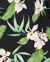 Vintage 1990s Two Palms Floral Made In USA Hawaiian Shirt - L