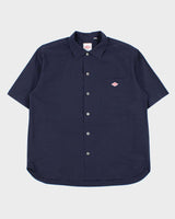 Danton France DTB0049 Navy Short Sleeve Workwear Shirt - M