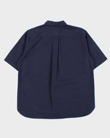 Danton France DTB0049 Navy Short Sleeve Workwear Shirt - M