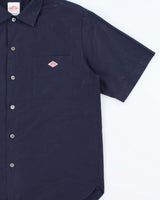 Danton France DTB0049 Navy Short Sleeve Workwear Shirt - M