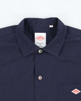 Danton France DTB0049 Navy Short Sleeve Workwear Shirt - M