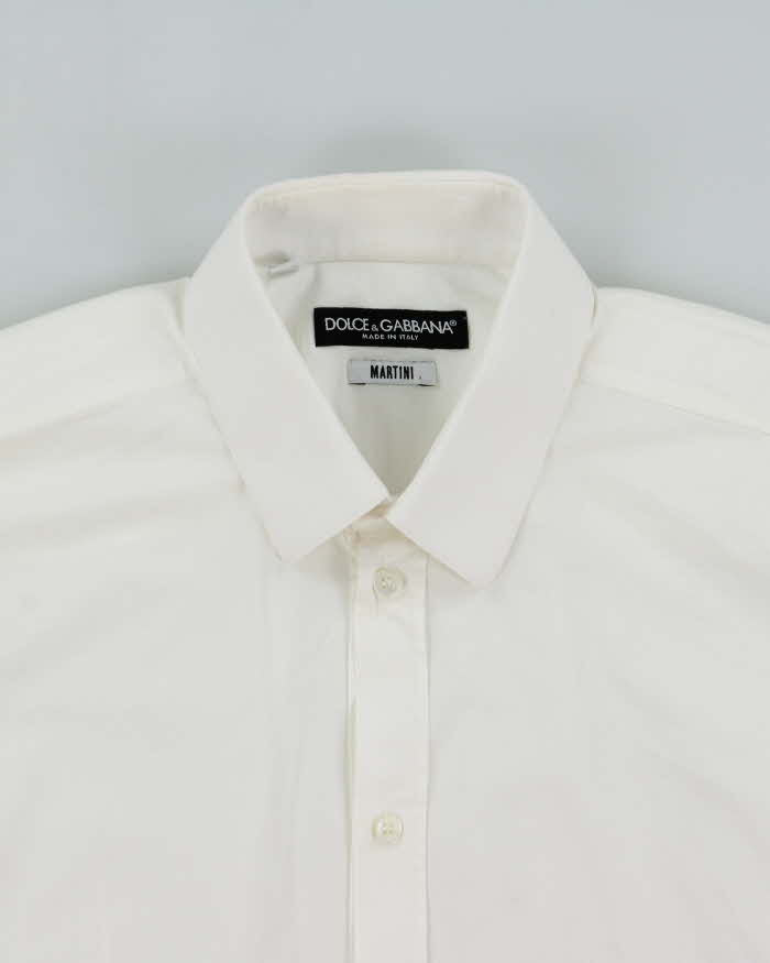 Vintage Dolce & Gabbana Martini Slim Fit Long Sleeve Shirt - M