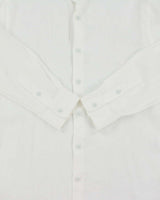 Olebar Brown Classic Fit Meden II Linen Long Sleeve Shirt - M