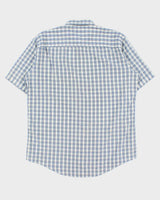 Vintage 1990s Yves Saint Check Short Sleeve Pocket Shirt - L