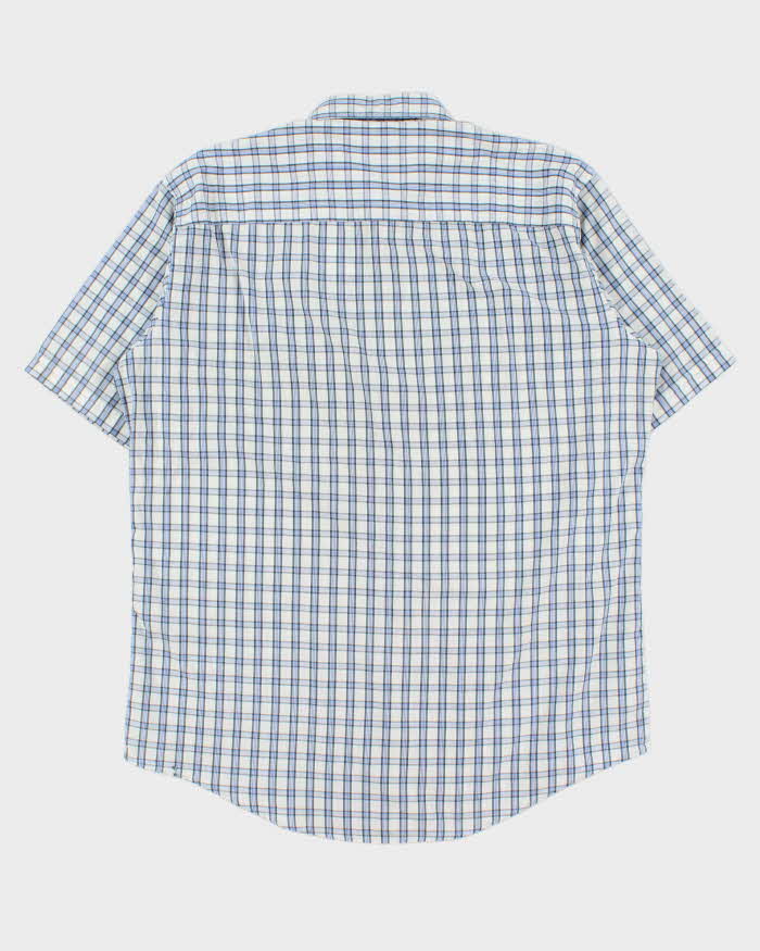 Vintage 1990s Yves Saint Check Short Sleeve Pocket Shirt - L