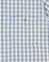 Vintage 1990s Yves Saint Check Short Sleeve Pocket Shirt - L