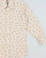 Vintage 1970s Abundant Year Patterned Long Sleeve Shirt - M