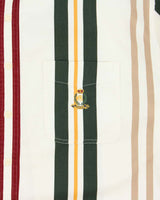 Vintage 1990s Chaps Ralph Lauren Striped Heavyweight Short Sleeve Shirt - L