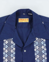 Vintage 1970s Romeo &amp; Juliet Thai Embroidered Short Sleeve Bowling Shirt - L