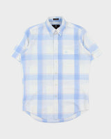Vintage 1990s Givenchy Monsieur Plaid Short Sleeve Shirt - S
