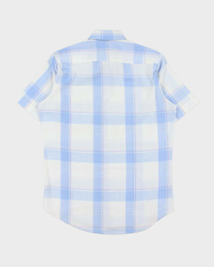Vintage 1990s Givenchy Monsieur Plaid Short Sleeve Shirt - S