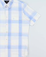 Vintage 1990s Givenchy Monsieur Plaid Short Sleeve Shirt - S