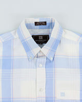 Vintage 1990s Givenchy Monsieur Plaid Short Sleeve Shirt - S