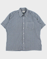 Vintage 1980s Sears Sport Life Gingham Check Short Sleeve Shirt - XL