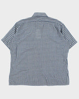Vintage 1980s Sears Sport Life Gingham Check Short Sleeve Shirt - XL