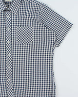 Vintage 1980s Sears Sport Life Gingham Check Short Sleeve Shirt - XL
