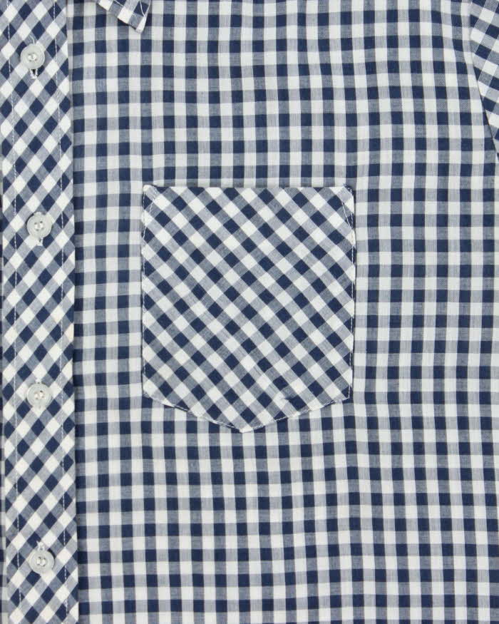 Vintage 1980s Sears Sport Life Gingham Check Short Sleeve Shirt - XL