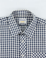 Vintage 1980s Sears Sport Life Gingham Check Short Sleeve Shirt - XL