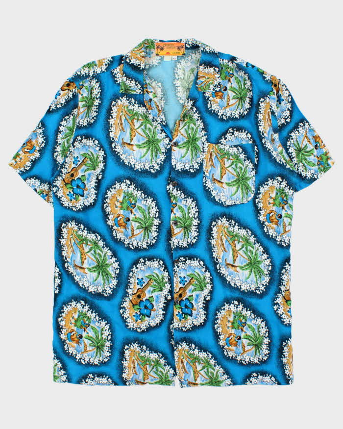 Vintage 1990s Pacific Coast Made In USA Hawaiian Aloha Shirt - XL