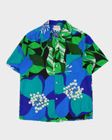 Vintage 1970s Kawika Of Hawaii Made In USA Floral Hawaiian Shirt - L