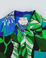 Vintage 1970s Kawika Of Hawaii Made In USA Floral Hawaiian Shirt - L