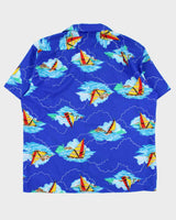 Vintage 1970s Made In USA Hawaiian Aloha Shirt - XL