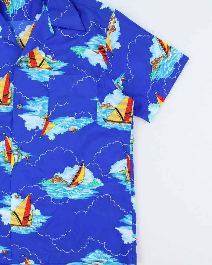 Vintage 1970s Made In USA Hawaiian Aloha Shirt - XL