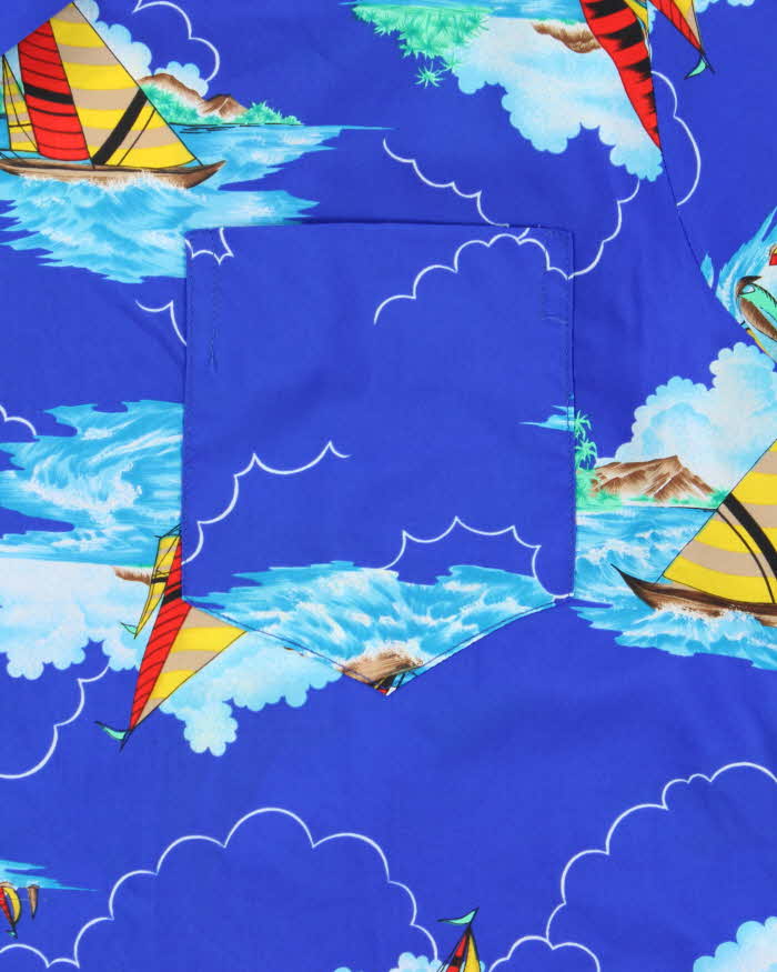 Vintage 1970s Made In USA Hawaiian Aloha Shirt - XL