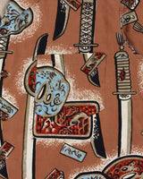 Vintage 1950s Ko-To Japan Hand Printed In USA Hawaiian Aloha Shirt - S