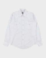 Vintage 1990s Karman Perma Press Pearl Snap Button Long Sleeve Western Shirt - M