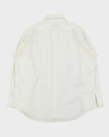 Vintage 1970s Arrow Formal Perma Press Paisley Ruffle Long Sleeve Tuxedo Shirt - L
