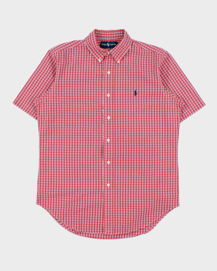 Vintage Y2K 00s Ralph Lauren Plaid Classic Fit Short Sleeve Shirt - M