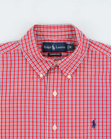 Vintage Y2K 00s Ralph Lauren Plaid Classic Fit Short Sleeve Shirt - M